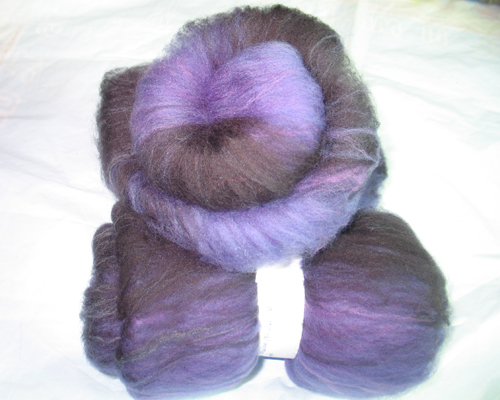 Goth Purple Sock Batts Superwash Merino/Nylon 90/10