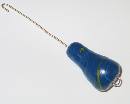 Orifice Hook Blue Yellow Swirl