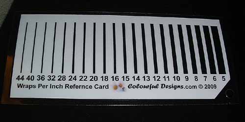 Spinners Wraps Per Inch Control Card