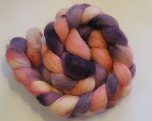 Blackberry Ripple Superwash English Wool Blend